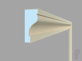 Ancadrament fereastra exterior FP105 dimensiuni 130x55x2000mm