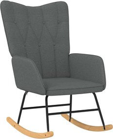 vidaXL Scaun balansoar, gri închis, material textil