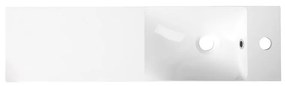 Chiuvetă albă din compozit mineral 80x22 cm Agos – Sapho