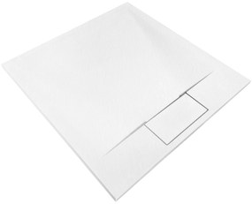 Cadita de dus Bazalt White 90x90