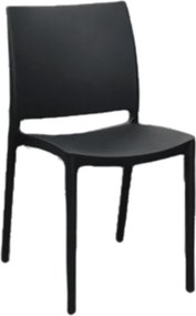 Set 4 scaune POLI -HORECA-POLIPROPILENA - NEGRU