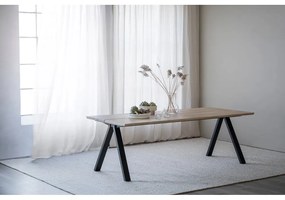 Masă de dining extensibilă cu blat din lemn de stejar 220x100 cm Carradale - Rowico