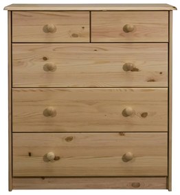 325540 vidaXL Comodă cu sertare, 75x35x80,5 cm, lemn masiv de pin