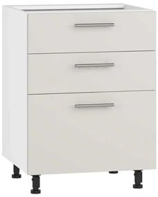 Dulap de jos Vento D3S-60/82, alb / crem