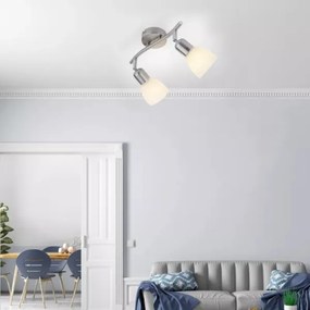 JUST LIGHT. 11952-55 - Spot de tavan KARO 2xE14/40W/230V crom mat