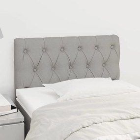 vidaXL Tăblie de pat, gri deschis, 80x7x78/88 cm, textil