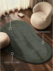 Covor verde închis țesut manual din amestesc de lână 125x200 cm Kari Organic – Villeroy&amp;Boch