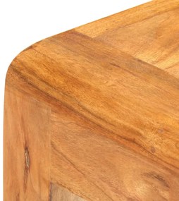 Masa consola, 110x40x76 cm, lemn masiv acacia finisaj sheesham