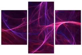 Tabloul abstract cu linii curbe (90x60 cm)