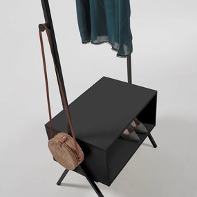 Cuier din metal Kave Home Bently, negru