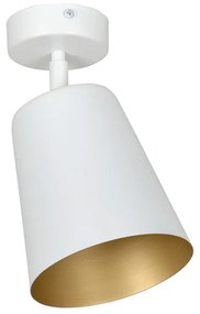 Lustra Plafon Prism 1 White / Gold 407/1 Emibig Lighting, Modern, E27, Polonia