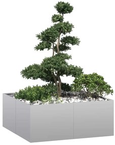 vidaXL Jardinieră 100x100x40 cm oțel galvanizat