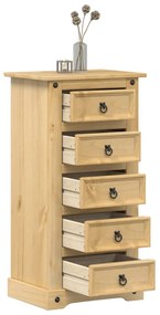 vidaXL Noptieră Corona, 53x39x103 cm, lemn masiv de pin