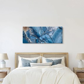 Tablou - Marmură albastră fragmentată (120x50 cm)