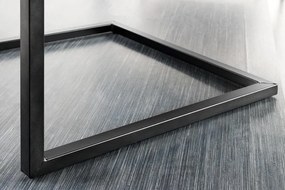 Scaun cu brate design retro Big Aston piele naturala neagra