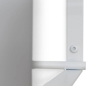 Cuier de perete alb cu raft din metal Rex – Spinder Design