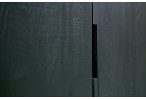 Dulap negru din lemn de frasin 85x149 cm Silas – WOOOD