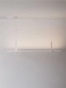 Lustra LED suspendata stil minimalist LOOMA alba