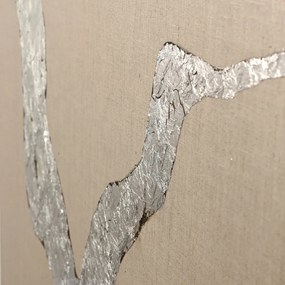 Tablou pictat manual 90x120 cm Wild Horizon Silver – Malerifabrikken