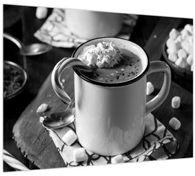 Tablou pe sticlă - Ciocolată caldă de Crăciun (70x50 cm)