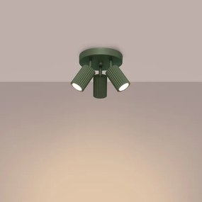 Spot Sollux SL.1620 KARBON 3xGU10/10W/230V verde