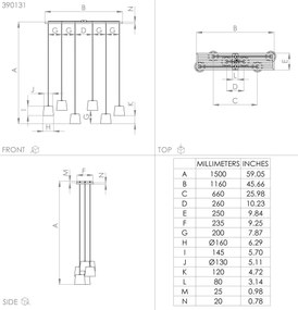 Lustră pe cablu Eglo 390131 CAMARIOCA 6xE27/40W/230V negru/maro
