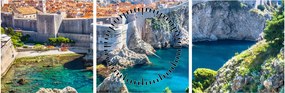Tablou - Dubrovnik (cu ceas) (90x30 cm)