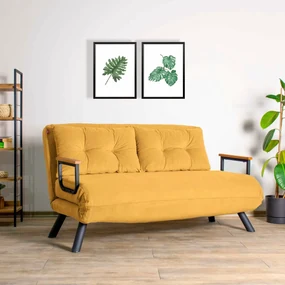 Canapea extensibilă Sando 2 Mustard