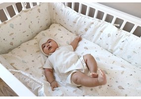 Apărătoare pentru pătuț fildeș din bumbac organic 365 cm Dreamland – Cam Cam Copenhagen