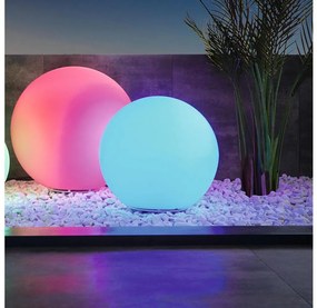 Lampă LED RGBW de exterior Eglo 55786 MONTEROLO-C 1xE27/9W/230V IP65 d. 30 cm + telecomandă