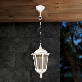 Pendul exterior stil clasic IP43 Puchberg AL 11K/82502 weiß-gold/rauch OR