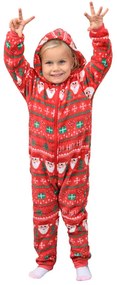 Salopeta copii CHRISTMAS ONESIE rosu - diverse marimi Marime: 122 - 128