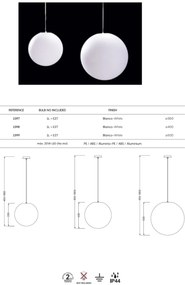 Lustra/Pendul iluminat exterior IP44 AVORIAZ 35cm