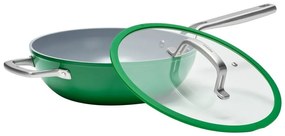 Tigaie tip wok cu capac/cu suprafață ceramică ø 28 cm Meda 3.0 – FABINI