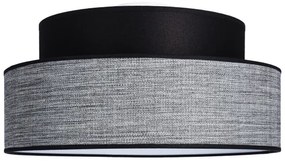 Plafonieră GRACE 1xE27/60W/230V negru/gri