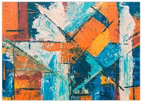 Tablou pe sticlă - Abstract (70x50 cm)