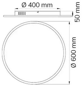 Plafonieră LED dimabilă LINOX LED/34W/230V Wofi 9457.01.70.9600 + telecomandă