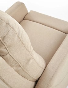 Fotoliu recliner Felipe stofa bej H103 cm
