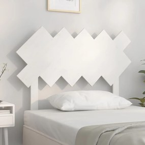 Tablie de pat, alb, 104x3x80,5 cm, lemn masiv de pin Alb, 104 x 3 x 80.5 cm, 1
