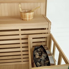 Tradičná saunová kabína / fínska sauna Espoo200 Premium - 200 x 200 cm 8 kW