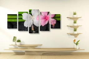 Tablou 5-piese wellness natura moartă