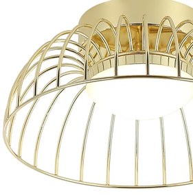 Plafonieră LED BETSY, 12 W / 230 V, Ø 25 cm, aurie