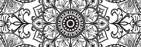 Tablou ornament alb-negru