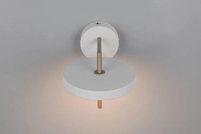 Aplică de perete fildeș LED cu structură flexibilă/cu intensitate reglabilă ø 20 cm Keaton – Trio