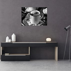 Tablou pe sticlă - Ciocolată caldă de Crăciun (70x50 cm)