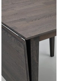 Masă de dining extensibilă din lemn masiv de stejar 80x80 cm Filippa - Rowico