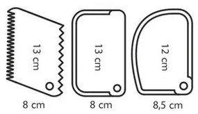 Set de spatule de aluat 3 piese Tescoma DELICIA