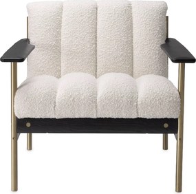 Fotoliu elegant design LUX Elan, Boucle crem