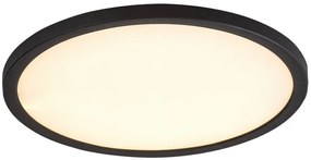 Plafoniera LED slim 29cm Gonzalo negru/alb