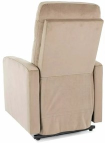 Fotoliu Otus II velvet bej Blu28 H100 cm